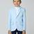full sleeves solid elegance blazer - sky blue