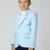 full sleeves solid elegance blazer - sky blue