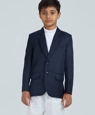 full sleeves solid elegance blazer - naby blue 4
