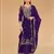Purple vichitra blooming with embroidered sequin & thread work suit