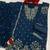 Teal vichitra blooming with embroidered sequence & thread work unstitched suit