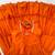 Orange georgette anarkali with ruffle  Anarkali with pink dupatta