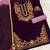 Wine pure velvet with embroiderey 3mm sequence & thread work unstitched suit