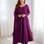 Wine jari work  pure soft  organja silk  full stich anarkali gown with bottom and dupatta