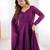 Wine jari work  pure soft  organja silk  full stich anarkali gown with bottom and dupatta