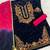 Navyblue pure velvet with embroiderey 3mm sequence & thread work unstitched suit