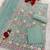 Faux georgette with embroidered multi thread work unstitched plazzo suit