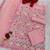 Faux georgette with embroidered multi thread work unstitched plazzo suit