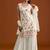 Faux georgette with embroidered multi thread work unstitched plazzo suit