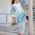 Tiara vivid white cotton printed co ord sets