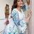 Tiara vivid white cotton printed co ord sets