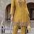 Rajshree amber yellow silk blend embroidered co ord sets