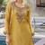 Rajshree amber yellow silk blend embroidered co ord sets