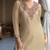 Rajshree tan brown silk blend embroidered co ord sets