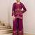 Kabool jam purple cotton printed co ord sets