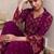 Kabool jam purple cotton printed co ord sets