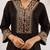 Kabool ebony black cotton embroidered co ord sets