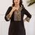 Kabool ebony black cotton embroidered co ord sets