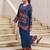 Kabool nileblue teal cotton printed co ord sets