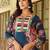 Mahua prussian teal cotton embroidered co ord sets