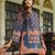 Mahua midnight teal cotton printed co ord sets