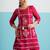 Parikrama flamingo red cotton embroidered co ord sets