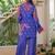 Jayti midnight blue cotton printed co ord sets