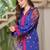 Jayti midnight blue cotton printed co ord sets
