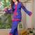 Jayti midnight blue cotton printed co ord sets