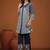 Sanmati mirage teal cotton embroidered co ord sets
