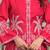 Sanmati scarlet red cotton embroidered co ord sets