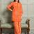 Palash tango orange crepe printed co ord sets
