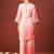 Ira salmon rose cotton embroidered co ord sets