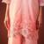 Ira salmon rose cotton embroidered co ord sets