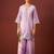 Ira lavender lavender cotton embroidered co ord sets