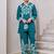 Kabool teal teal cotton printed co ord sets