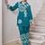 Kabool teal teal cotton printed co ord sets
