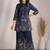 Sylvie azure blue cotton printed co ord sets
