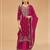 Rani pink silk semi stitched wedding suits