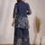 Sylvie azure blue cotton printed co ord sets