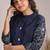 Sylvie azure blue cotton printed co ord sets
