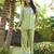 Sharad fern green cotton embroidered co ord sets