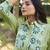 Sharad fern green cotton embroidered co ord sets