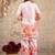 Hardik oyster off white cotton printed co ord sets