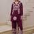 Kabool cocoa purple cotton printed co ord sets