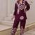 Kabool cocoa purple cotton printed co ord sets