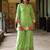 Mahua kelly green cotton embroidered co ord sets
