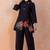 Sabhya midnight black cotton embroidered co ord sets