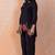 Sabhya midnight black cotton embroidered co ord sets