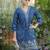 Palash indi blue jacquard embroidered co ord sets